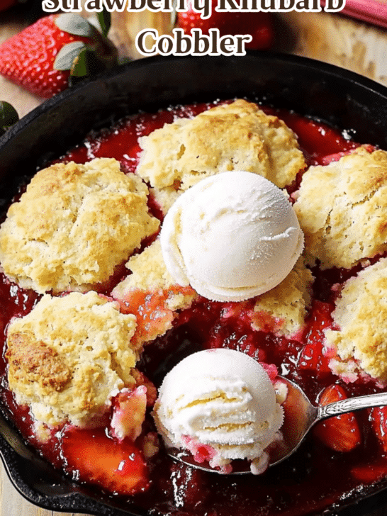Strawberry Rhubarb Cobbler