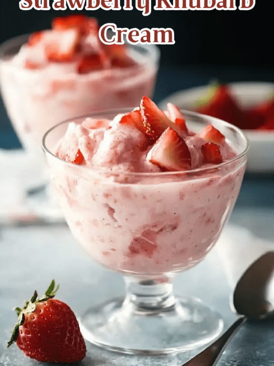 Strawberry Rhubarb Cream