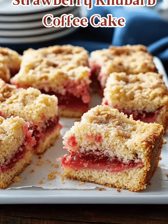 Strawberry Rhubarb Coffee Cake