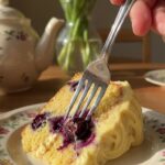 The perfect afternoon treat. 🍰☕️ Tart lemon + sweet berries = the best