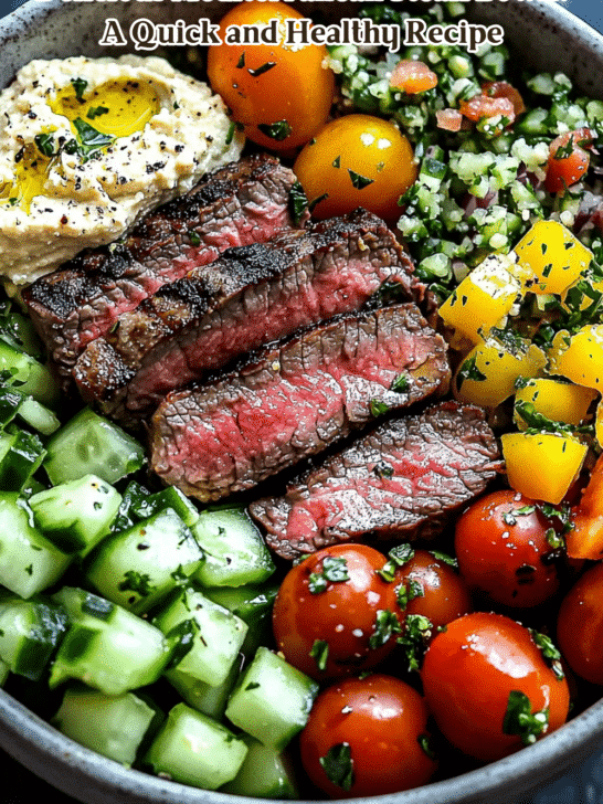 Delicious Mediterranean Steak Bowls: A Quick and Healthy Recipe