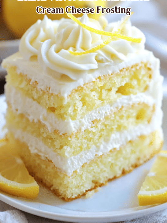 Lemon Velvet Cake with Lemon Cream Cheese Frosting