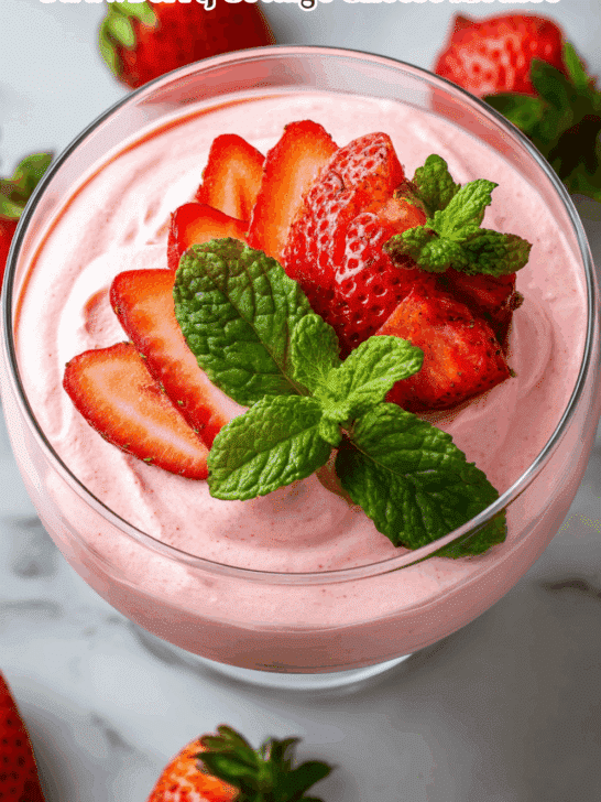 Strawberry Cottage Cheese Mousse