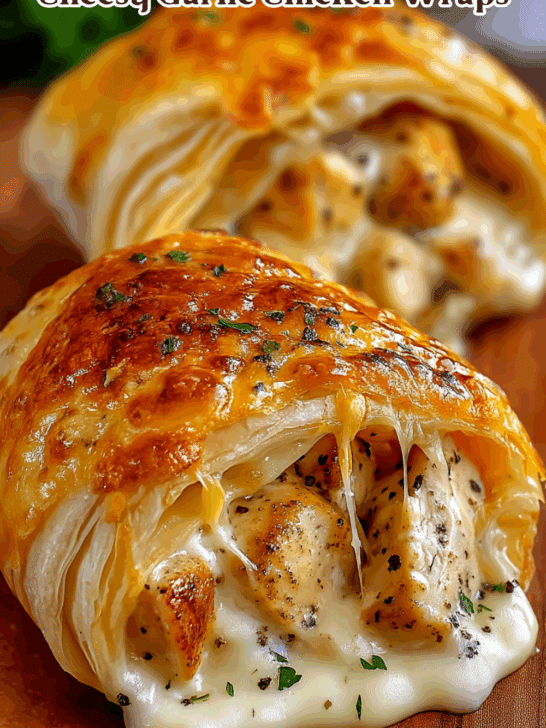 Cheesy Garlic Chicken Wraps