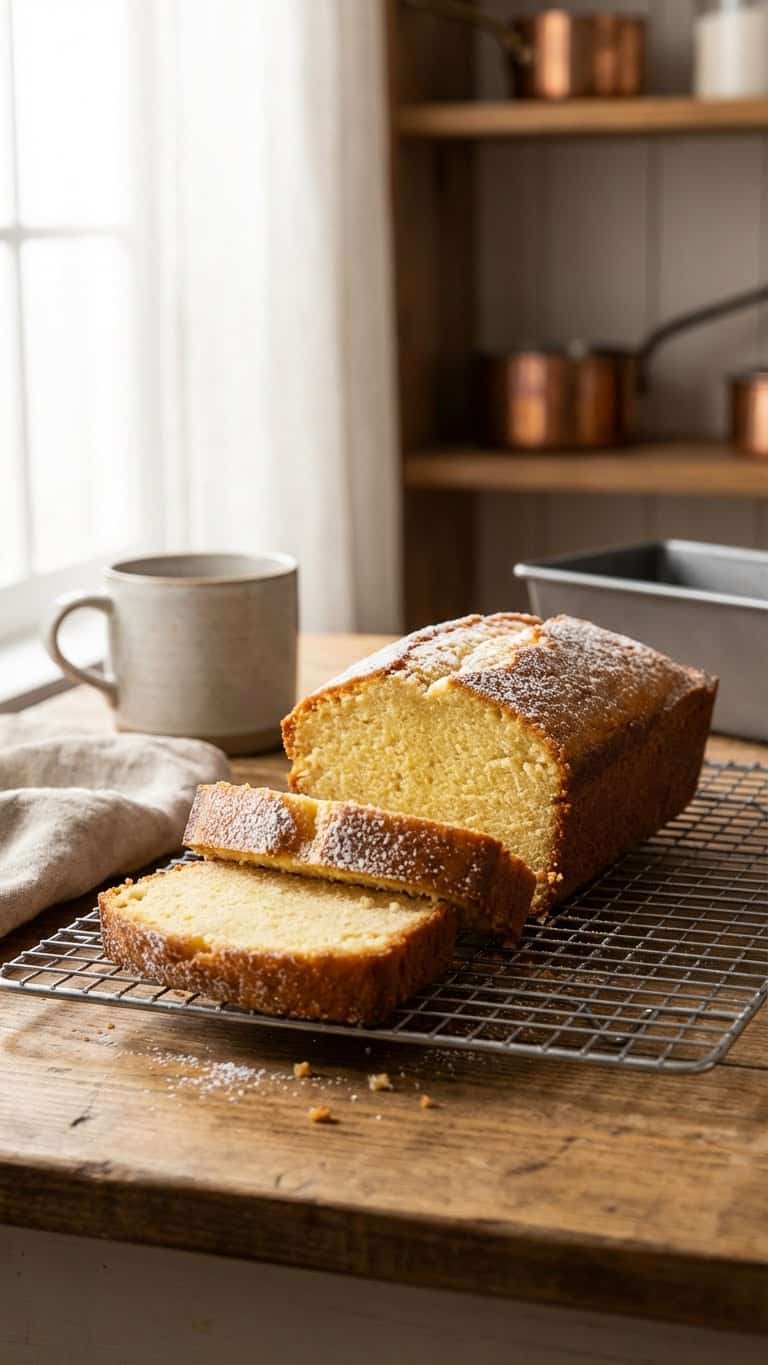 Slices of dense condensed milk cake on a wire rack.