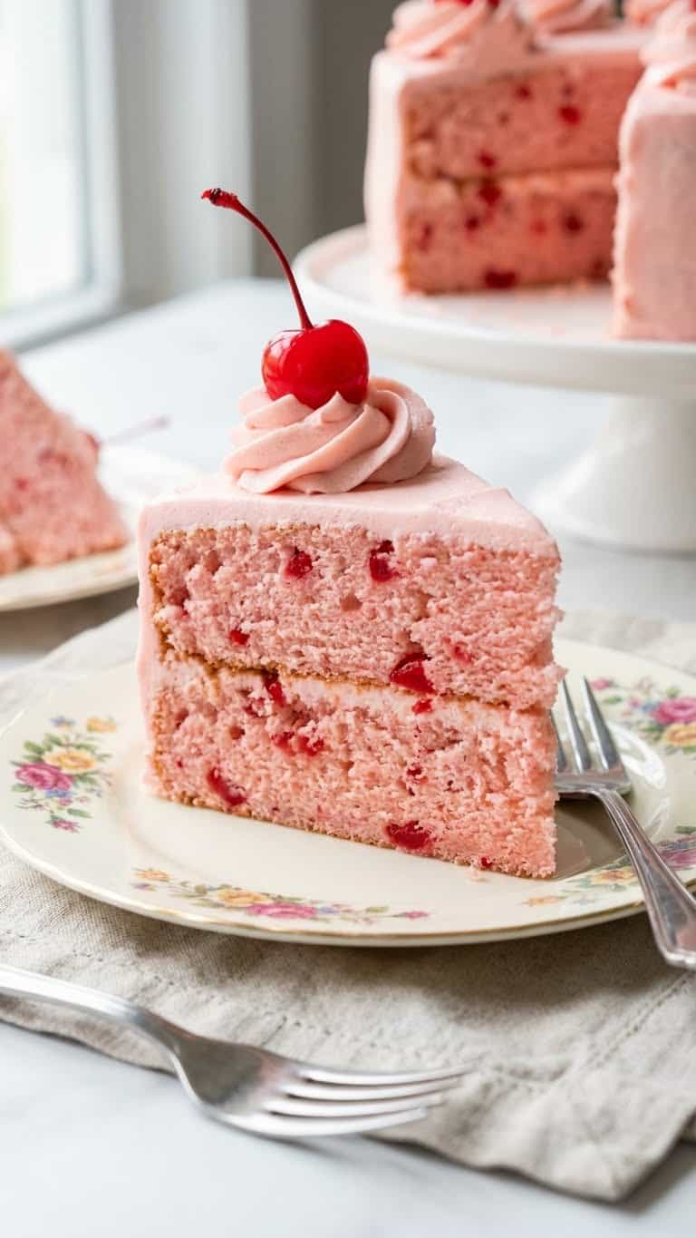 A slice of peanut butter ice cream cake with layers of sandwiches, mousse, and Reese's cups.